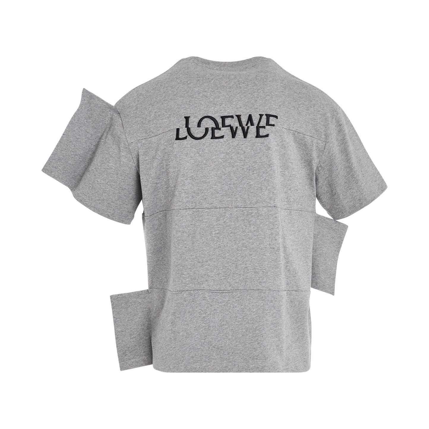 Distorted T-Shirt in Grey Melange