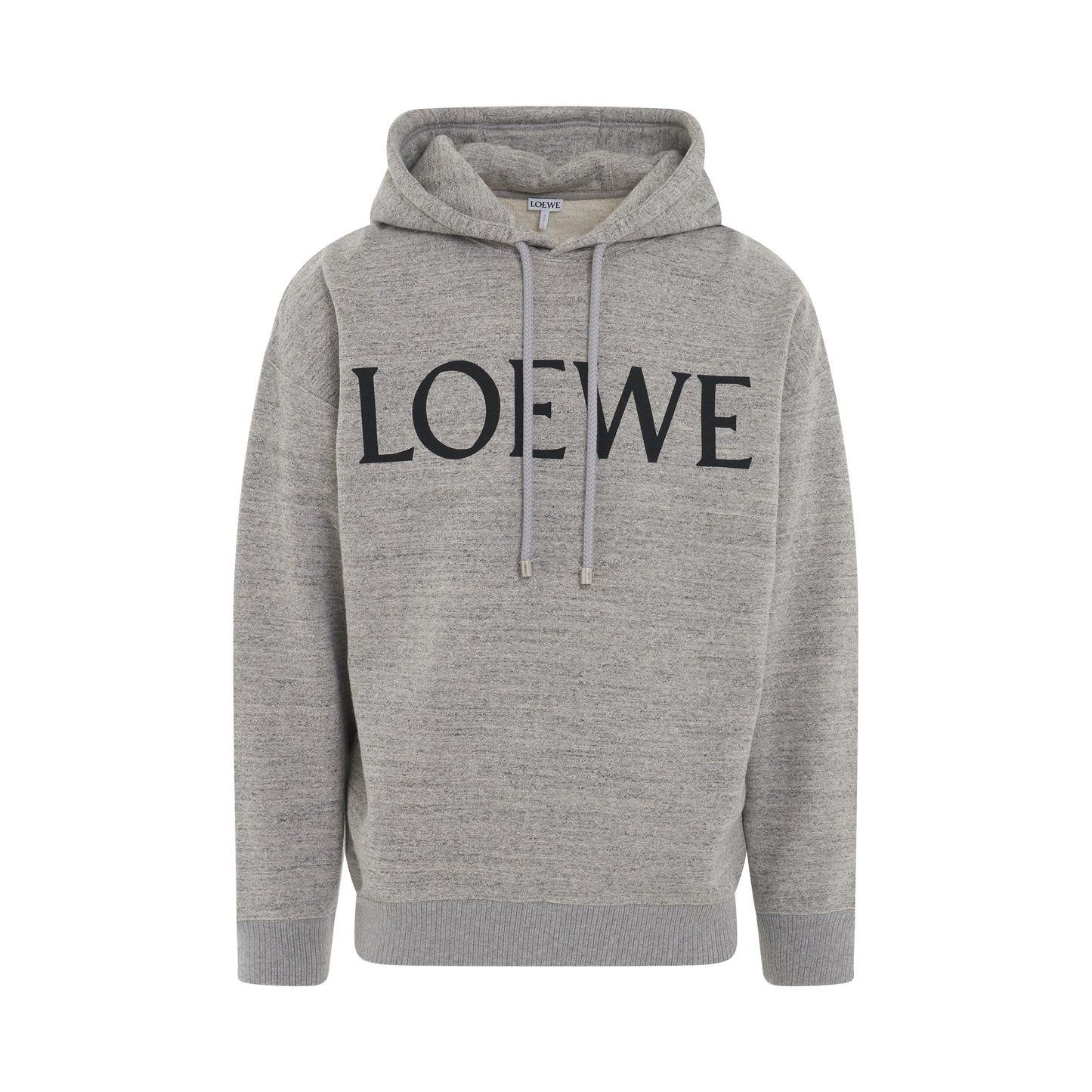 Logo Oversized Hoodie in Grey Melange