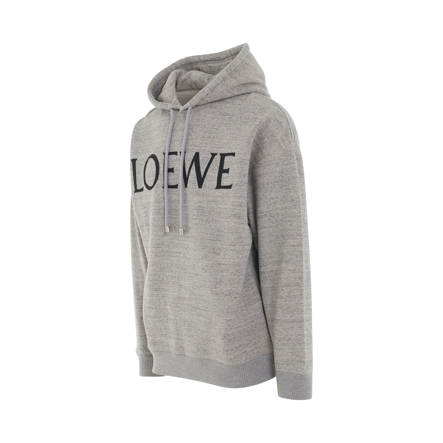 Logo Oversized Hoodie in Grey Melange