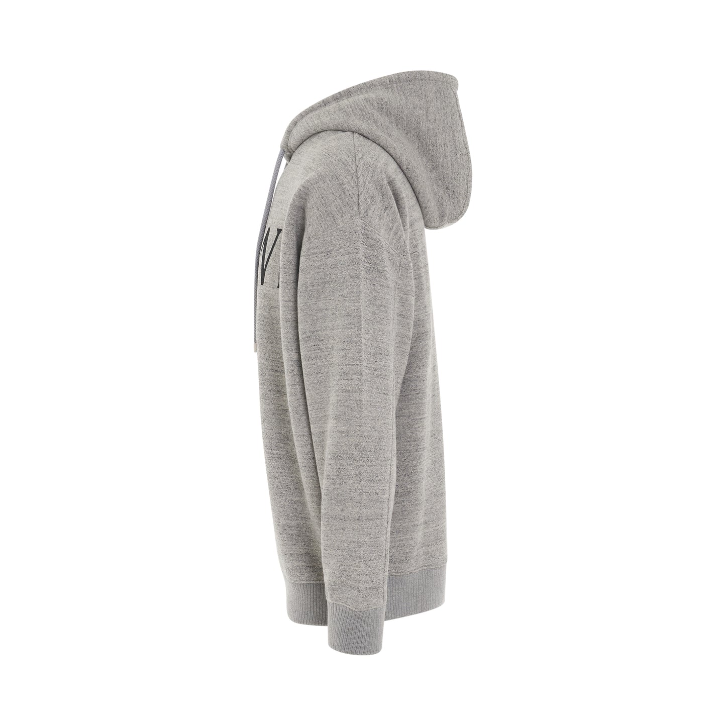 Logo Oversized Hoodie in Grey Melange