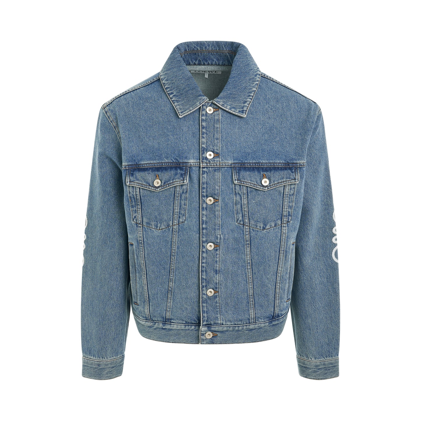 Anagram Jacket in Mid Blue Denim