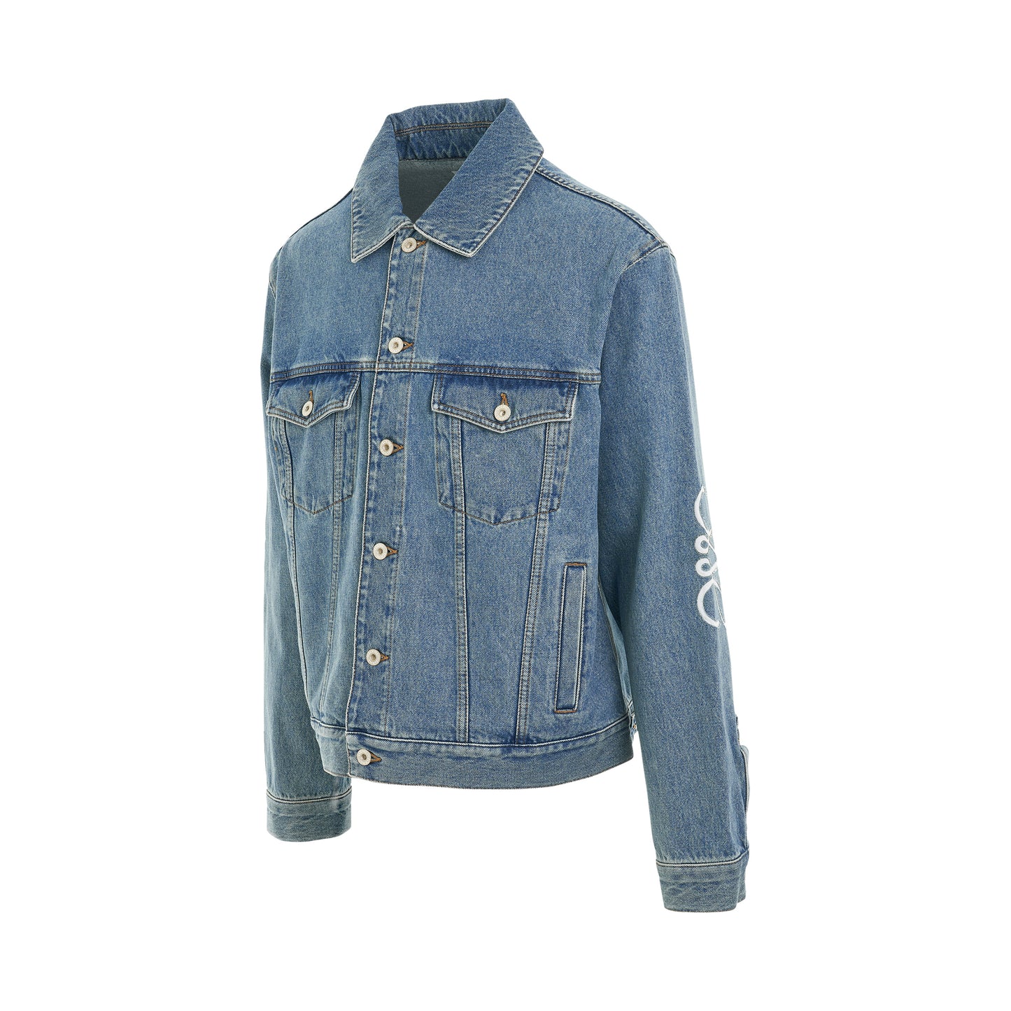 Anagram Jacket in Mid Blue Denim