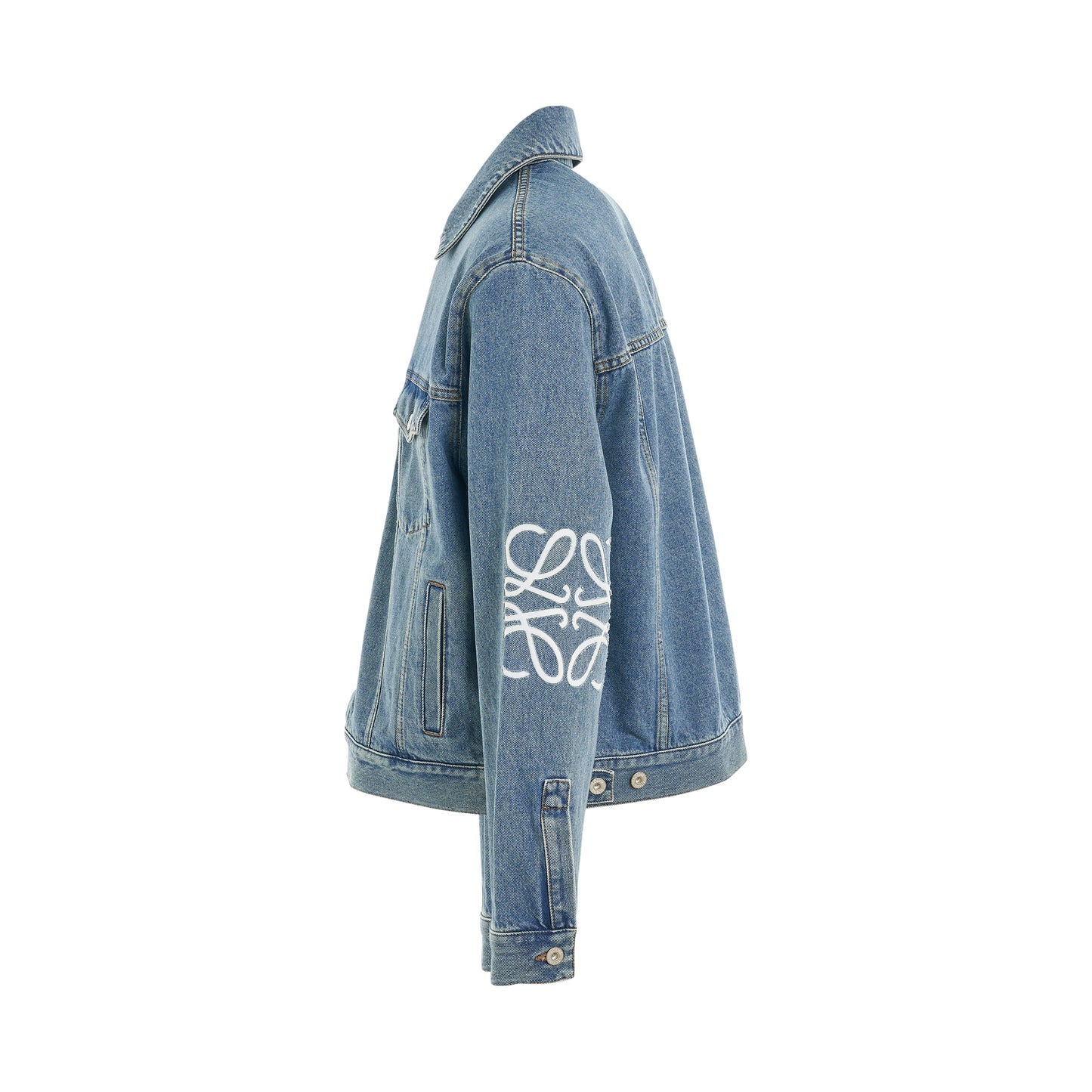 Anagram Jacket in Mid Blue Denim