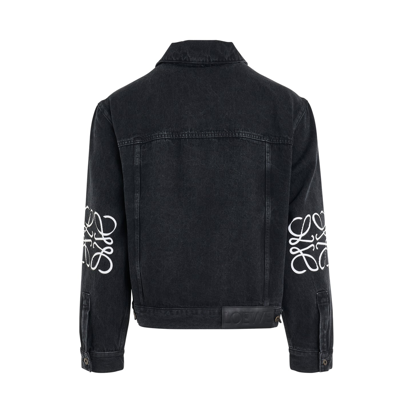 Anagram Jacket in Black Denim