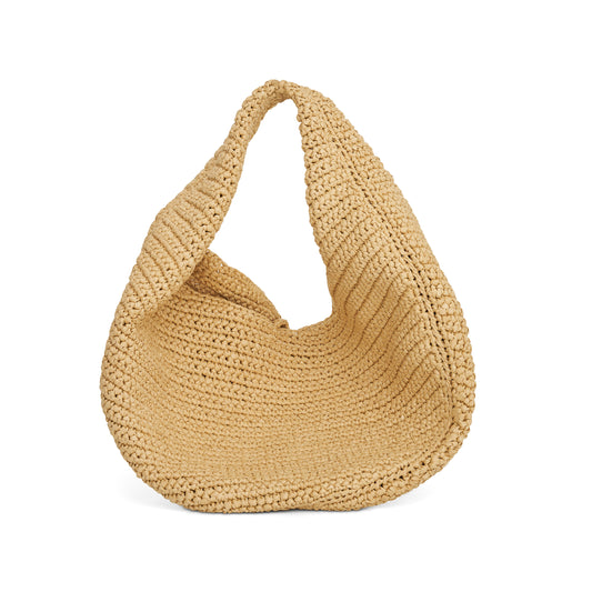 Olivia Hobo Medium Bag in Natural