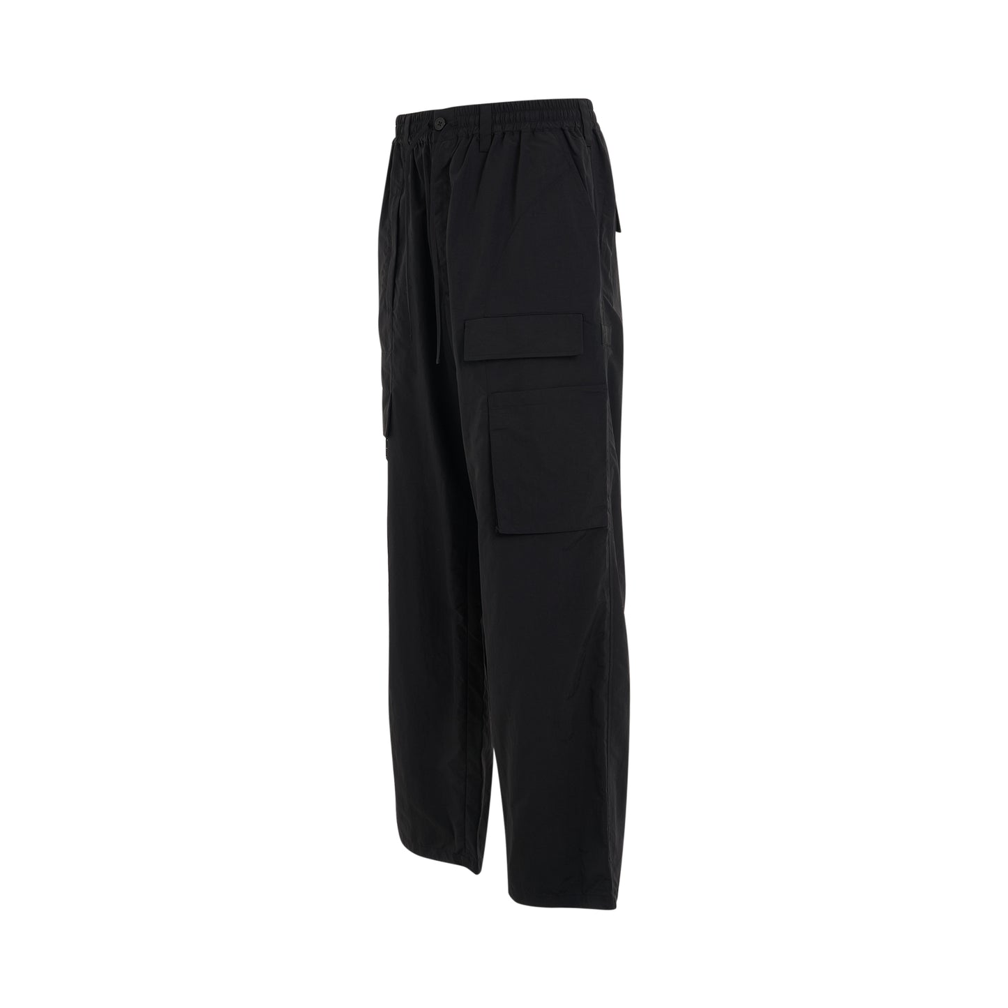 Crinkle Nylon Pants in Black