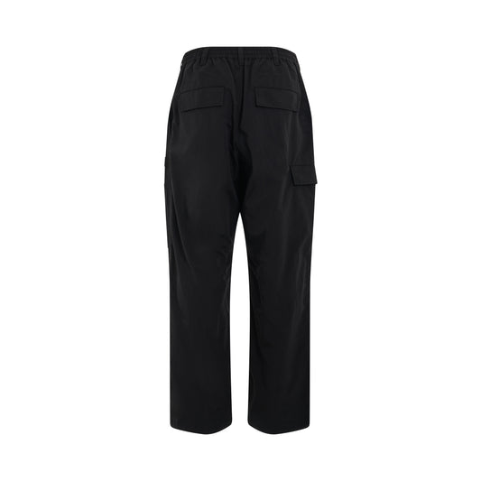 Crinkle Nylon Pants in Black