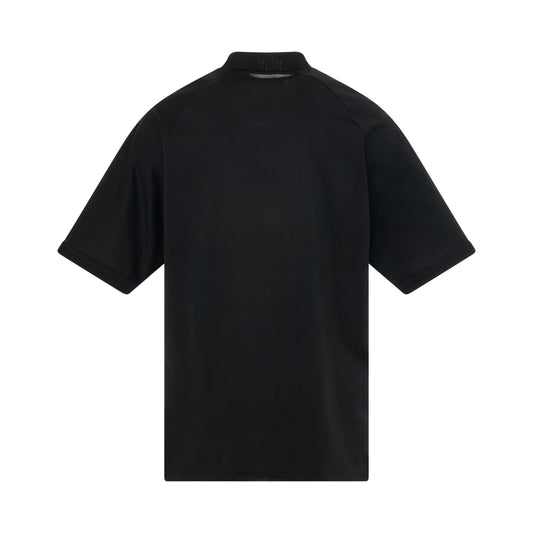 3 Stripes Short Sleeve T-Shirt in Black/Off White