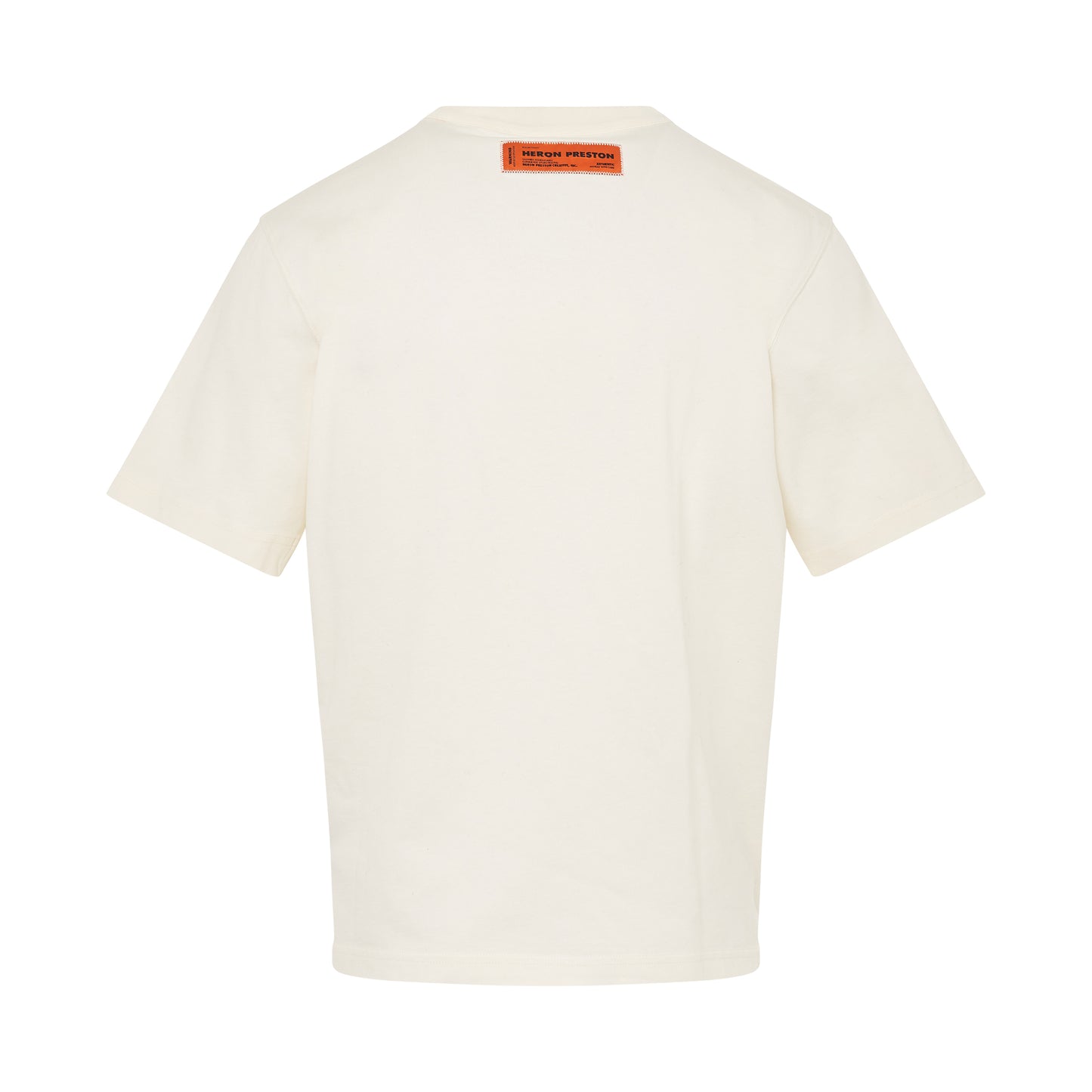 Heron Bird Painted Short Sleeve T-Shirt in Ivory/Red
