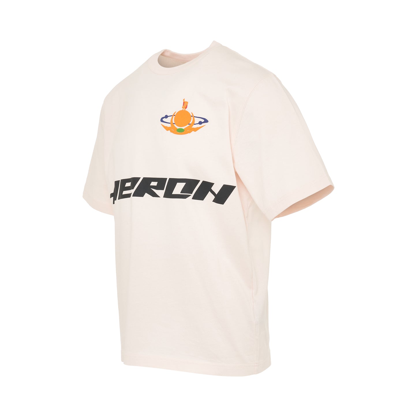 Heron Globe Burn Short Sleeve T-Shirt in Pink/Black