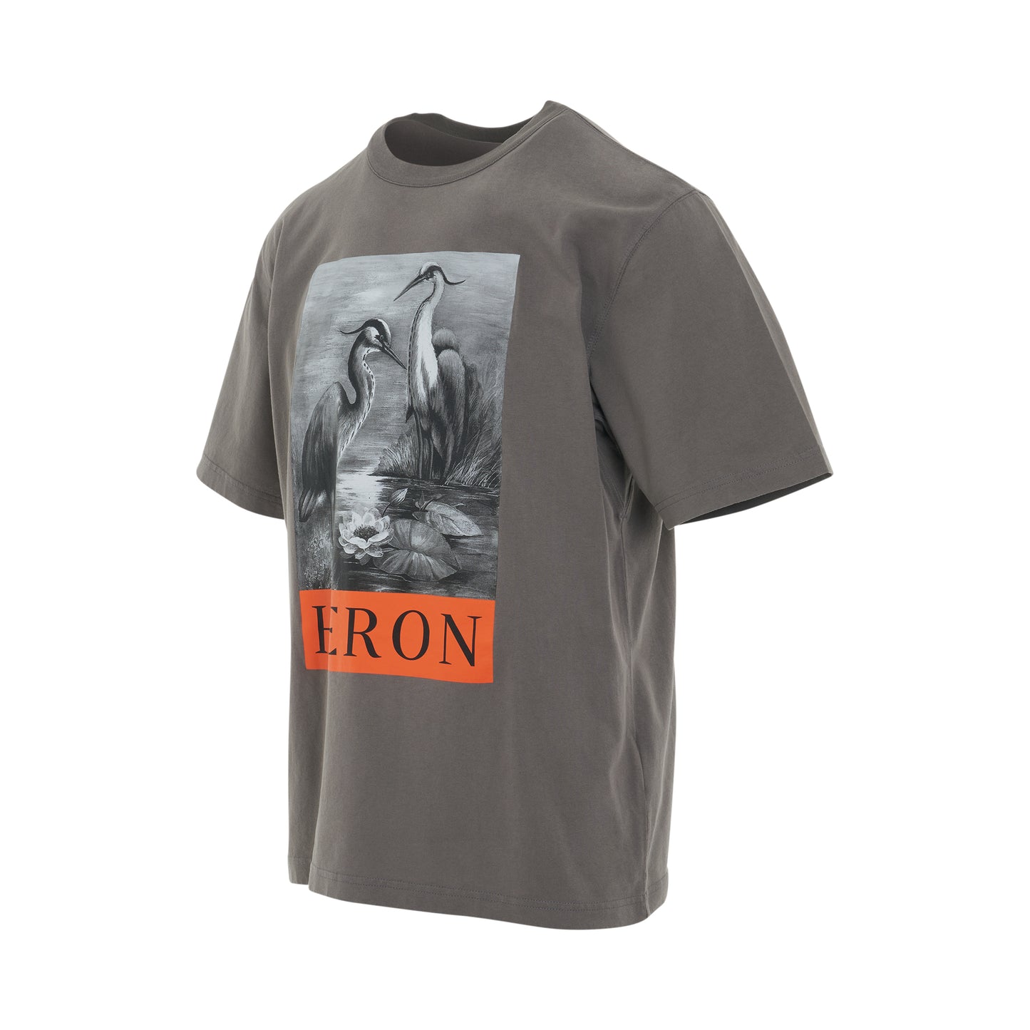 Heron BW S/S T-Shirt in Grey/Black