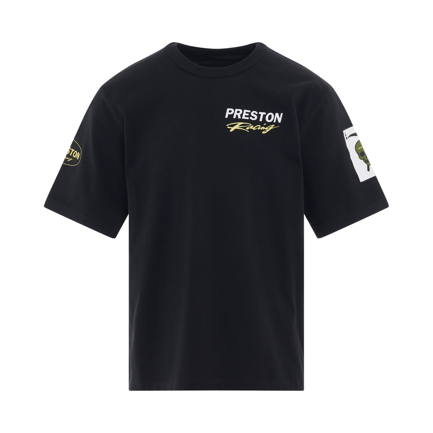 Preston Racing Short Sleeve T-Shirt in Black/White