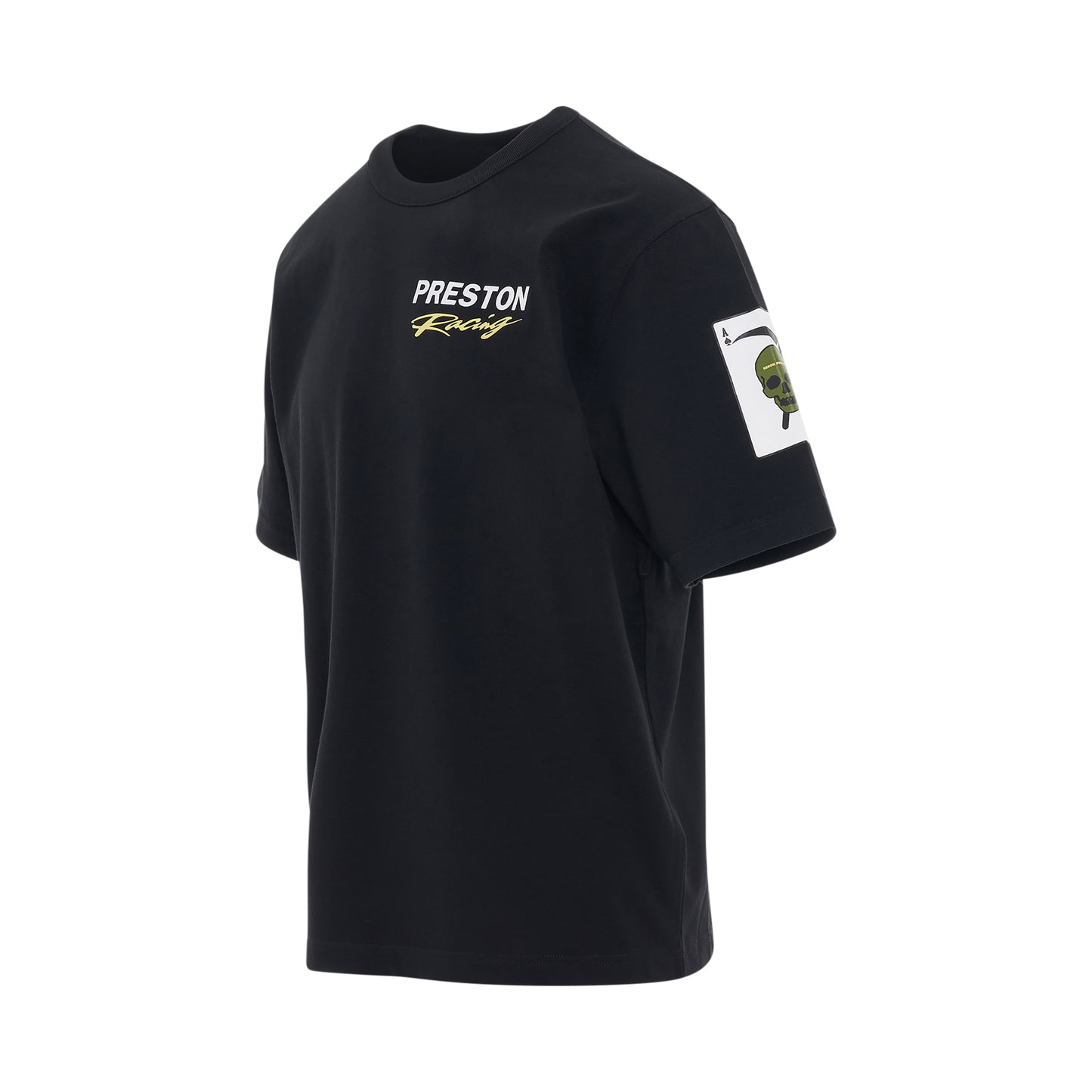 Preston Racing Short Sleeve T-Shirt in Black/White