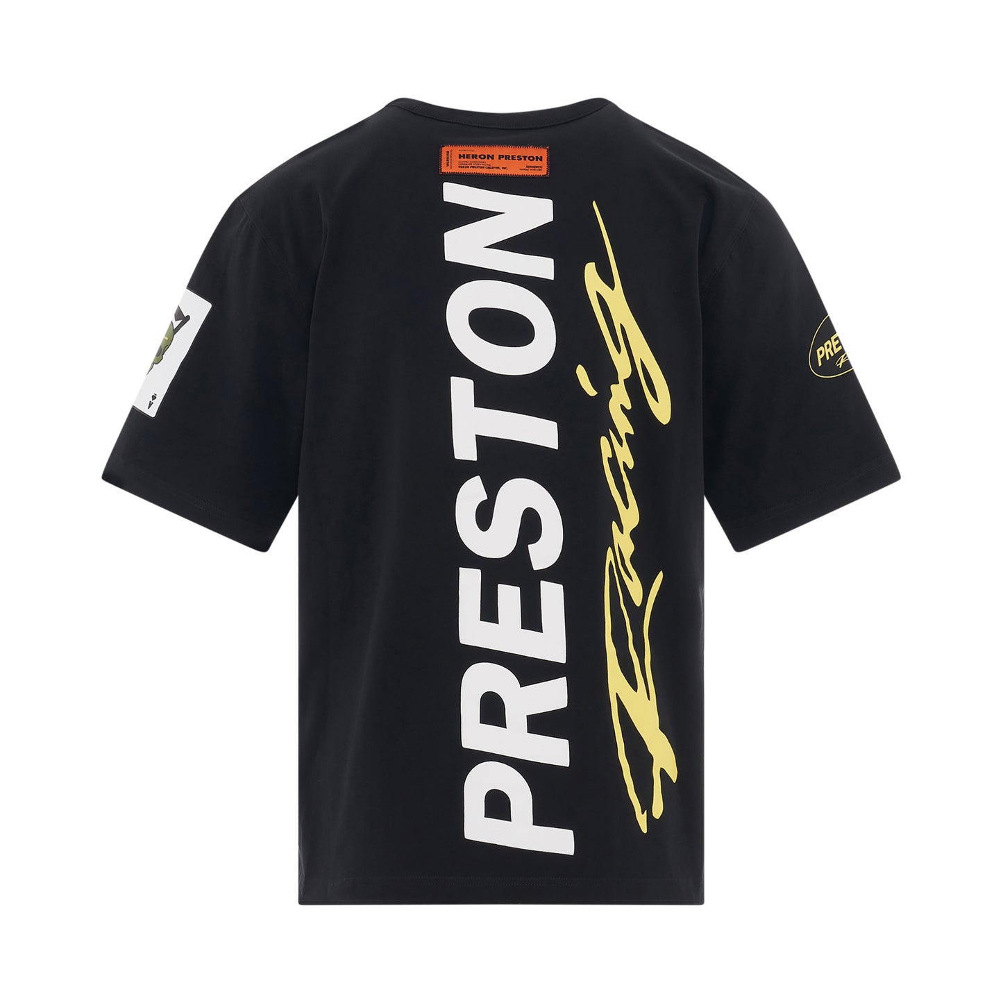 Preston Racing Short Sleeve T-Shirt in Black/White