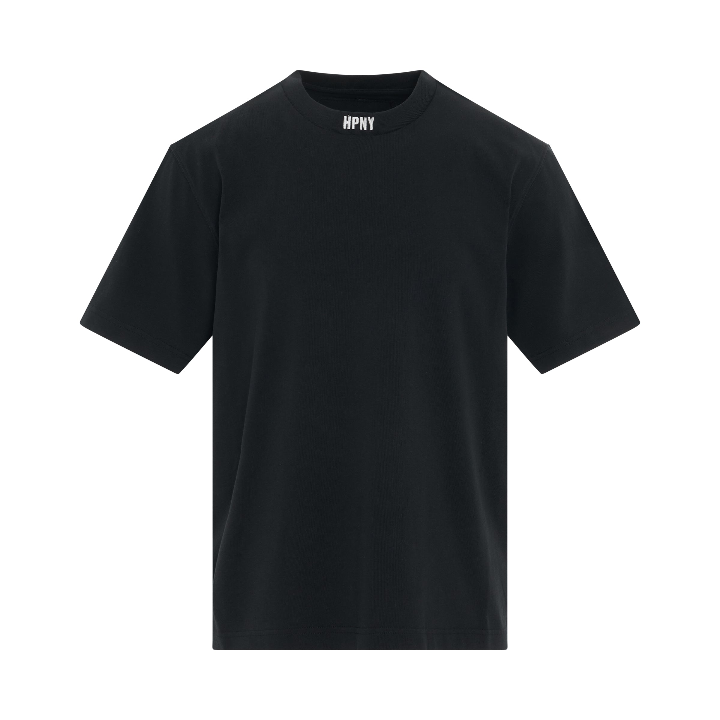 HPNY Embroidered Short Sleeve T-Shirt in Black/White