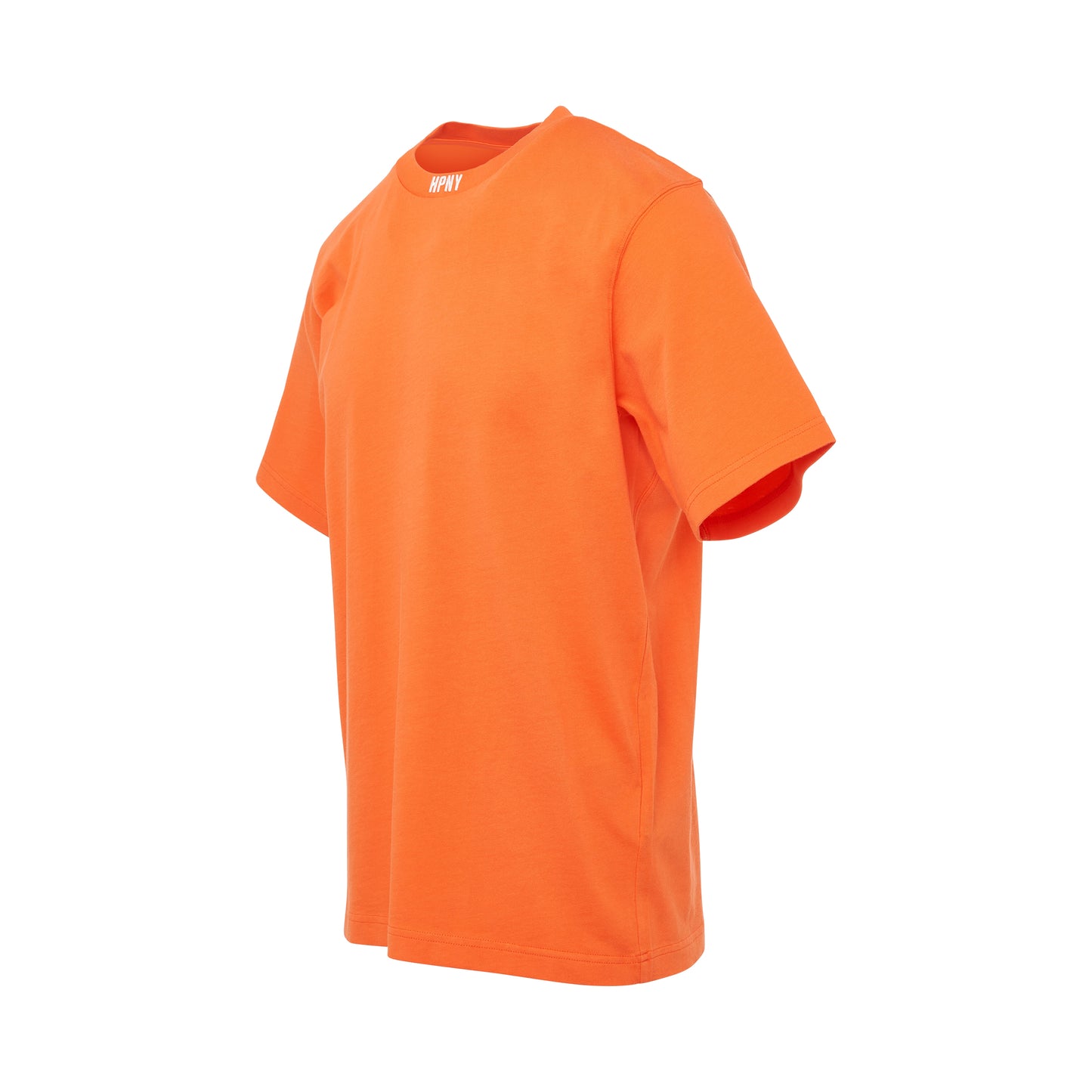 HPNY Embroidered Short Sleeve T-Shirt in Orange/White