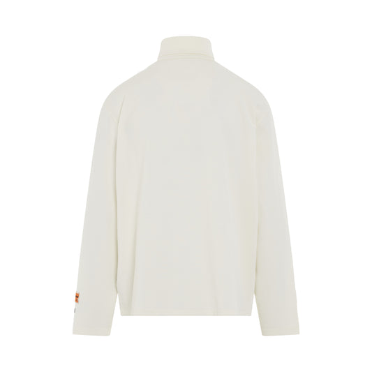 HPNY Embroidered Rollneck in White/Black