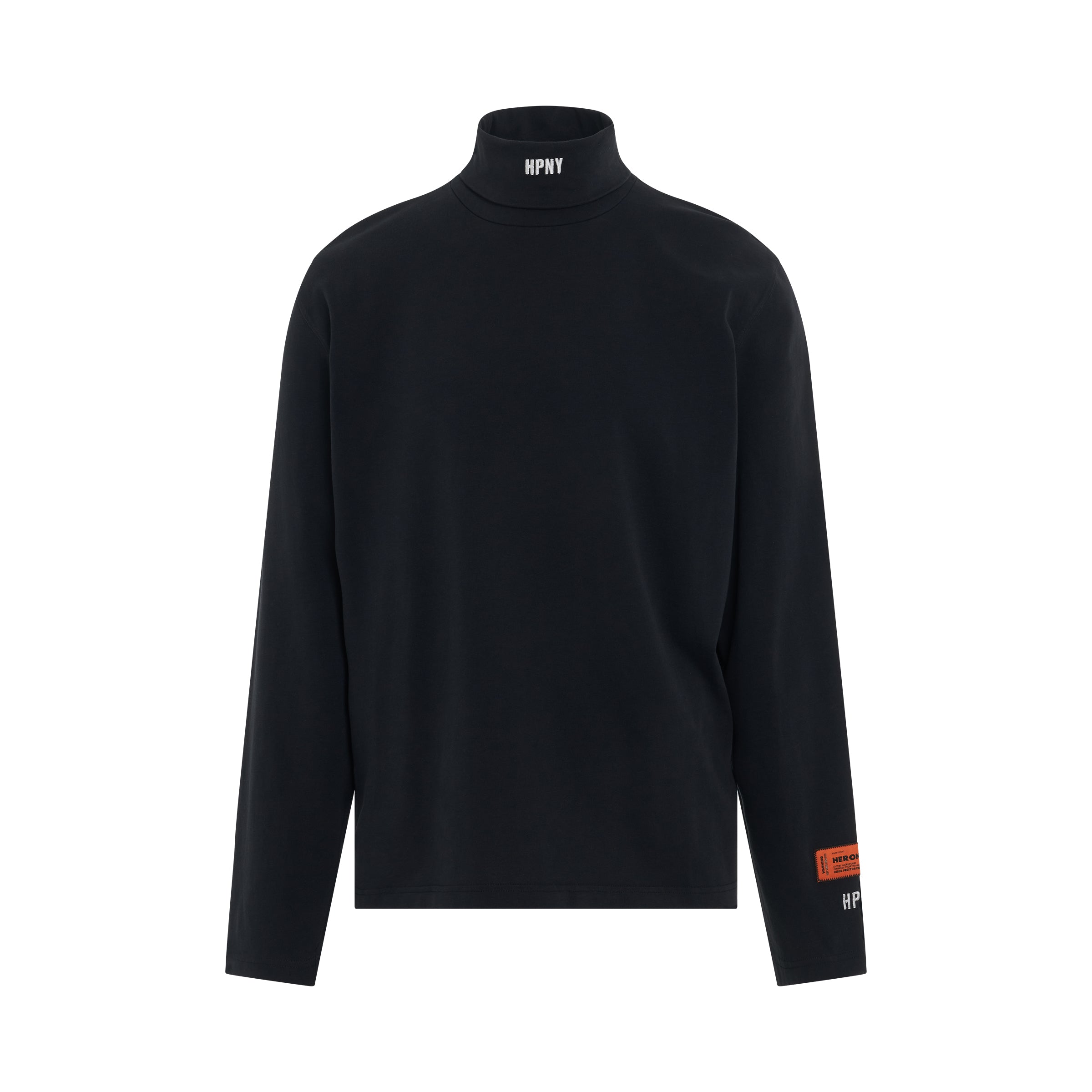 HPNY Embroidered Roll neck in Black/White