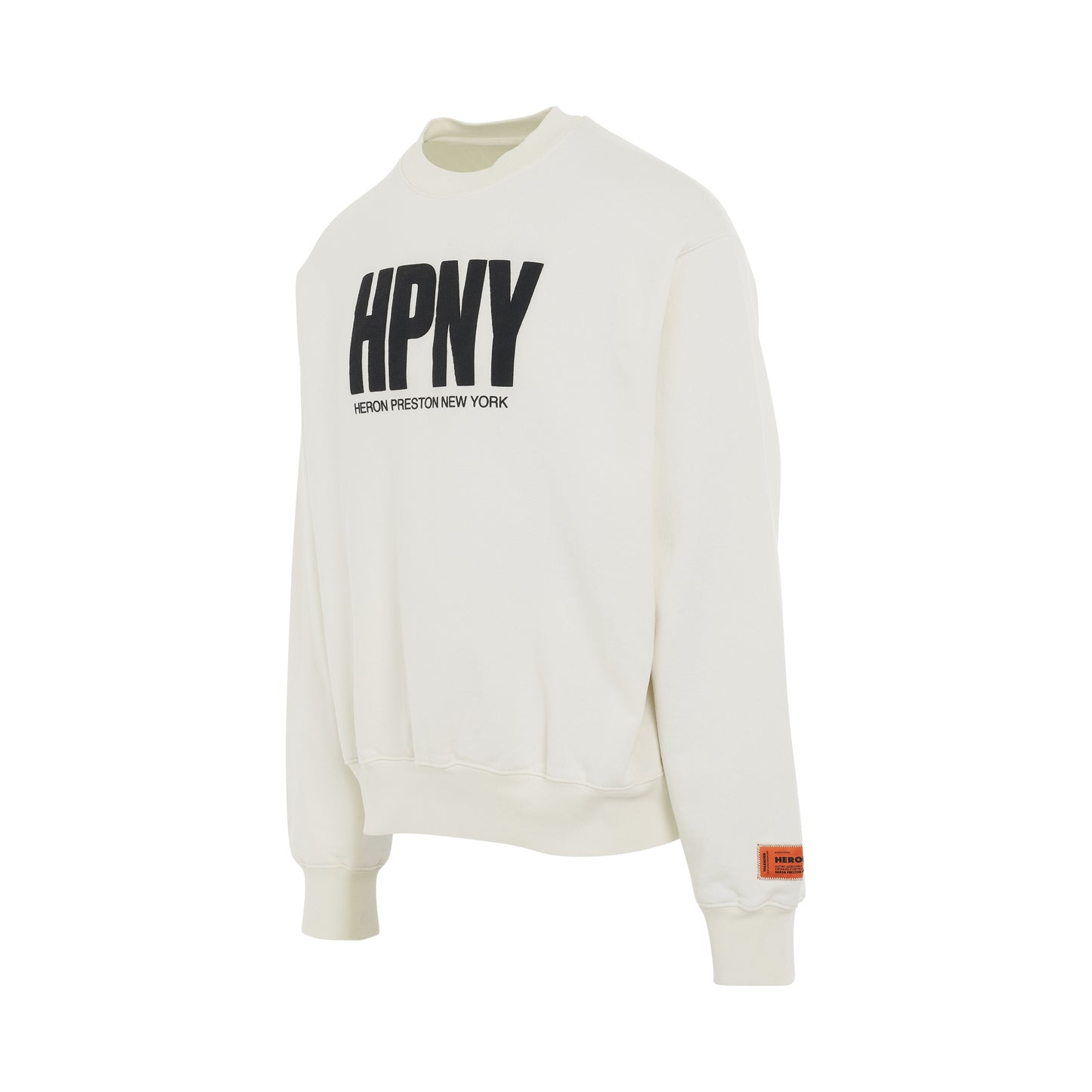 HPNY Regular Fit Crewneck in White/Black