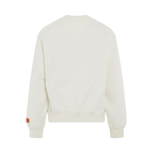 HPNY Regular Fit Crewneck in White/Black