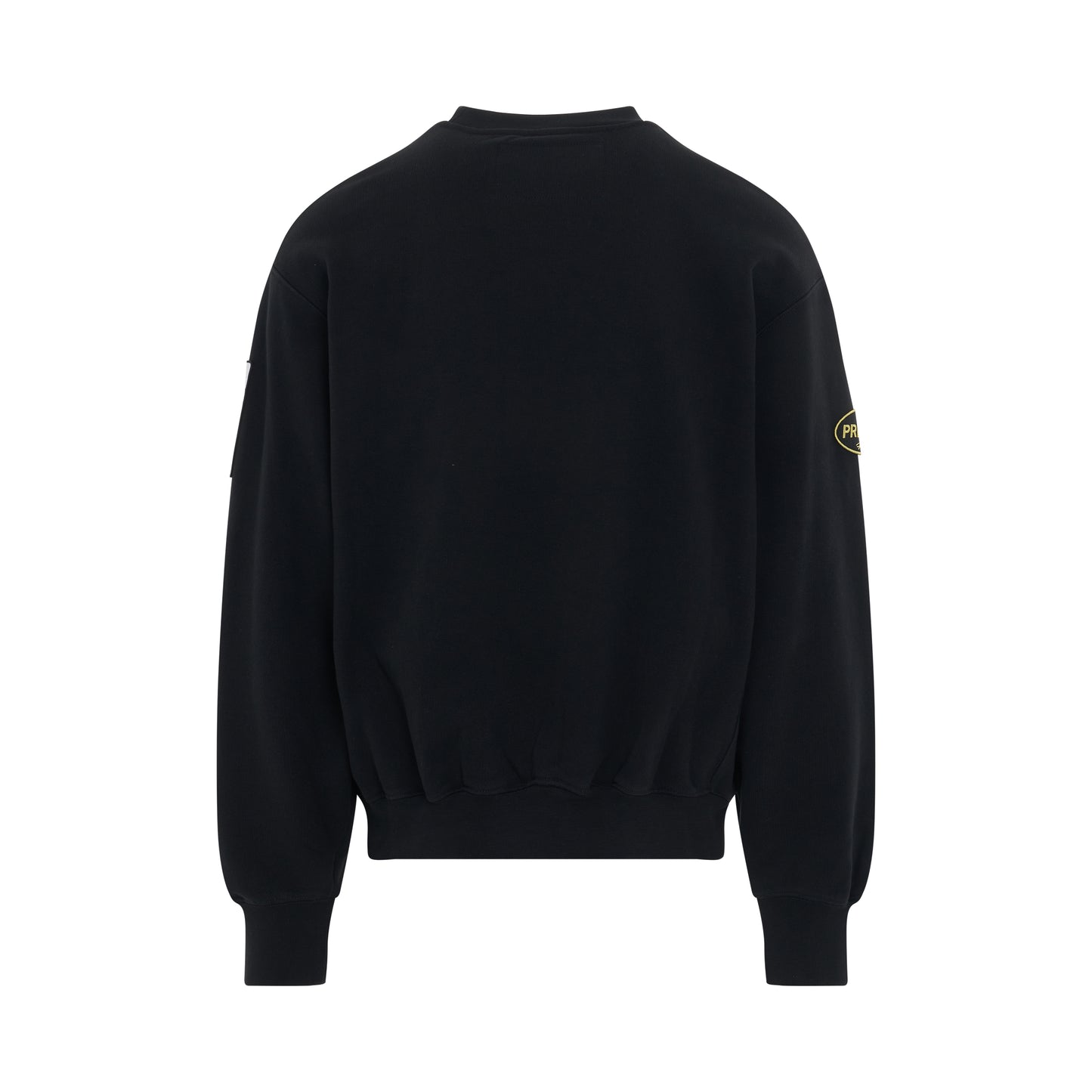 Preston Racing Crewneck in Black/White