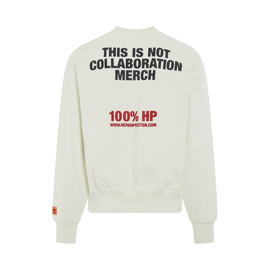 This Is Not Crewneck in White/Black