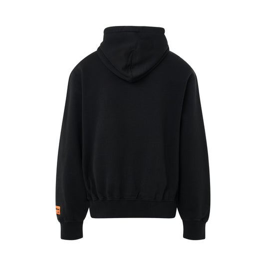 Heron Ex-Ray Recycled Hoodie in Black