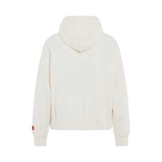 Censored Heron Hoodie in White/Light Blue