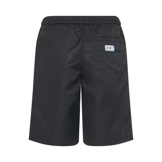 Ex-Ray Nylon Shorts in Black