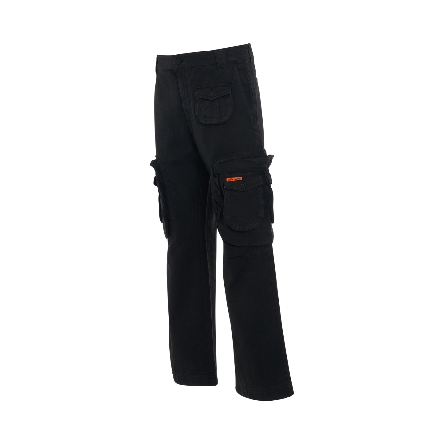 Canvas Cargo Pants in Black