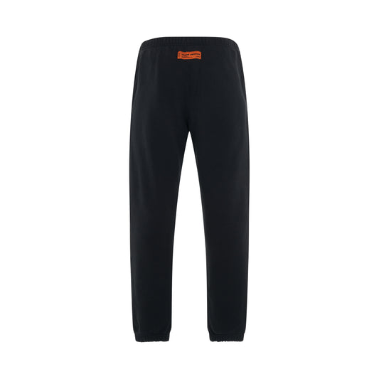 Heron Law Flames Sweatpants in Black/Red