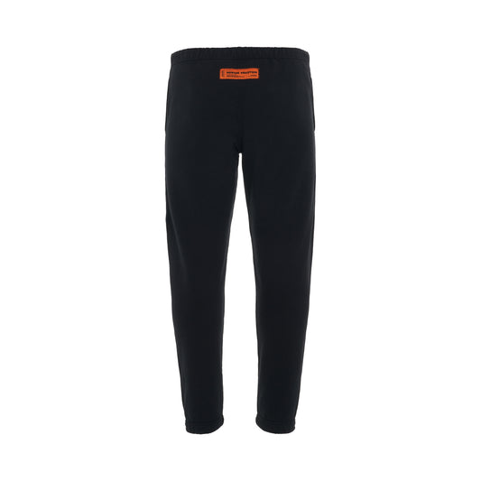 HPNY Regular Fit Short Leg Sweatpants in Black/White