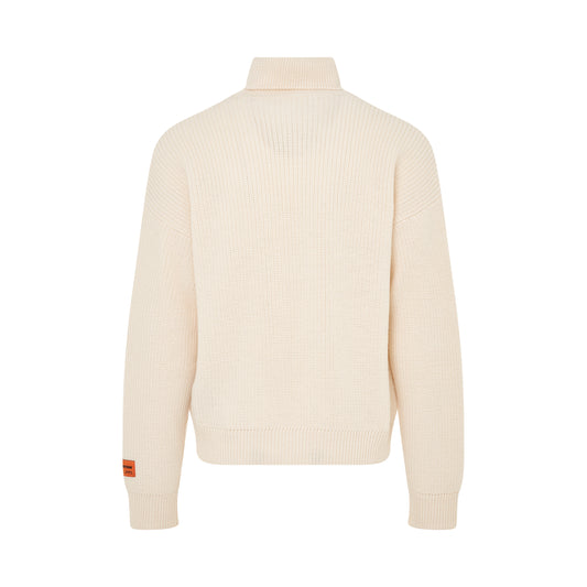 HPNY Knit Rollneck in Ivory/Black