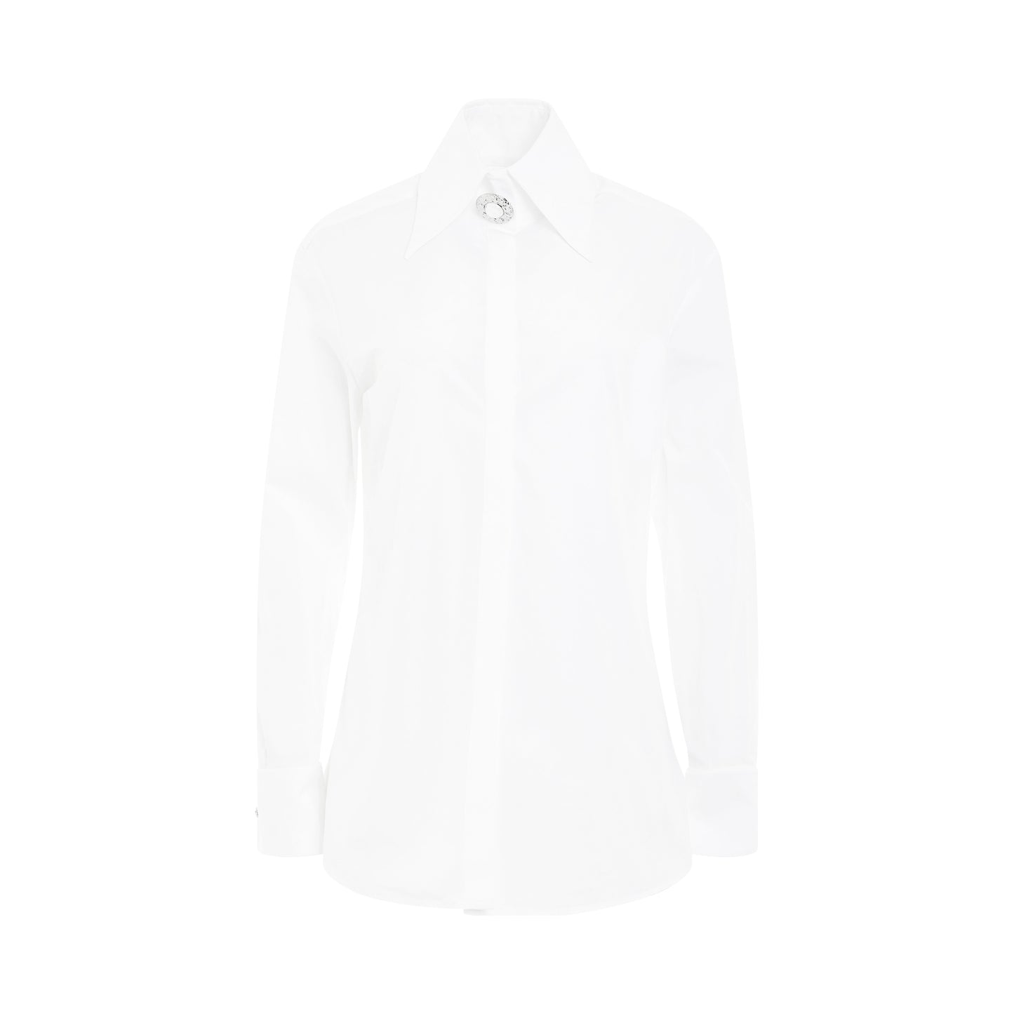 Cotton Popeline Shirt in White