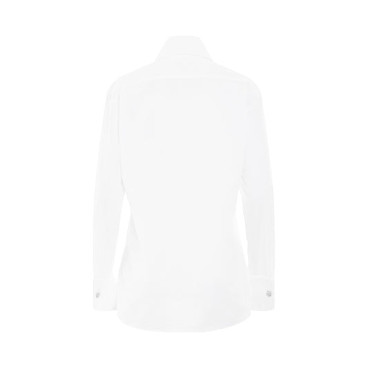 Cotton Popeline Shirt in White