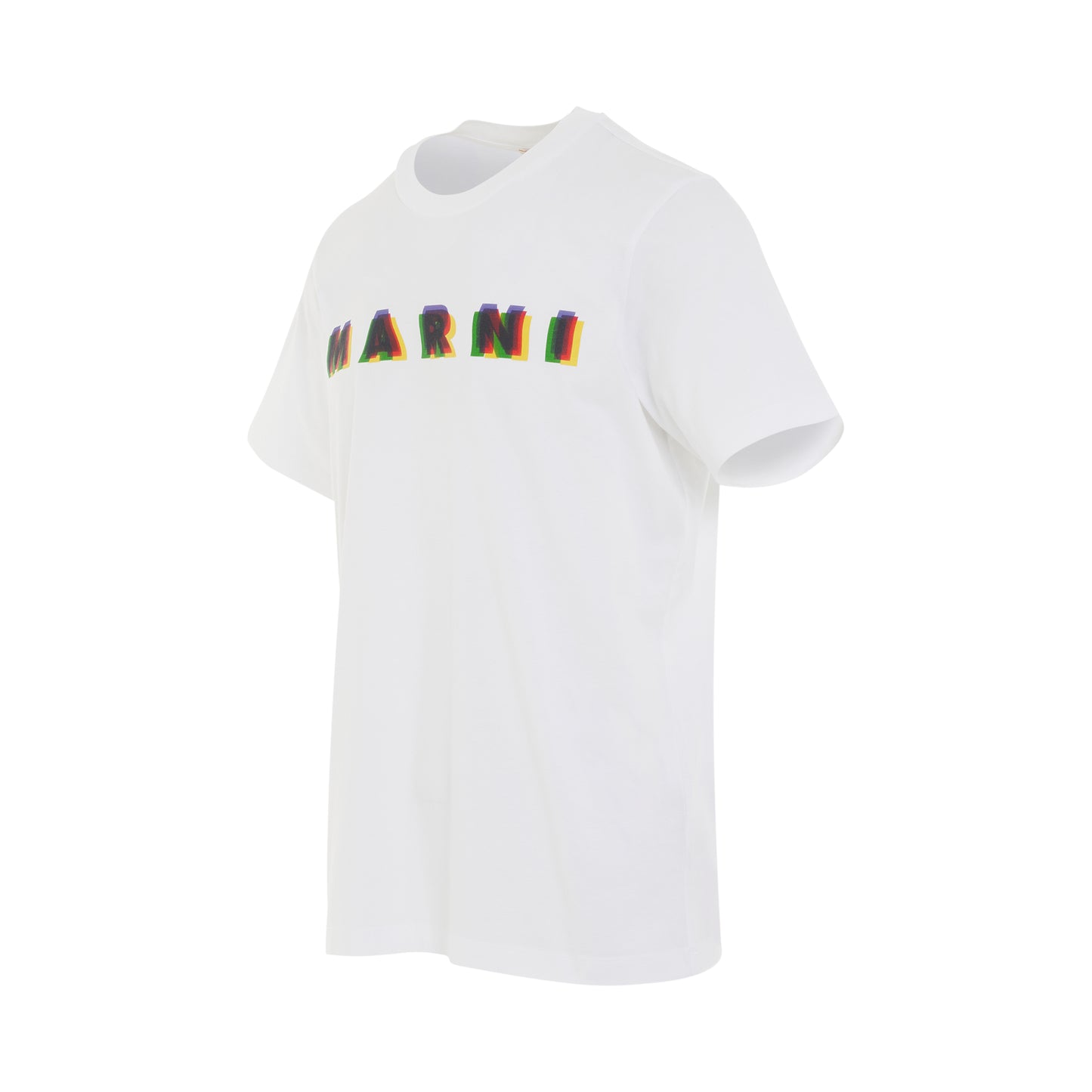 Printed Logo Crewneck T-Shirt in Lily White