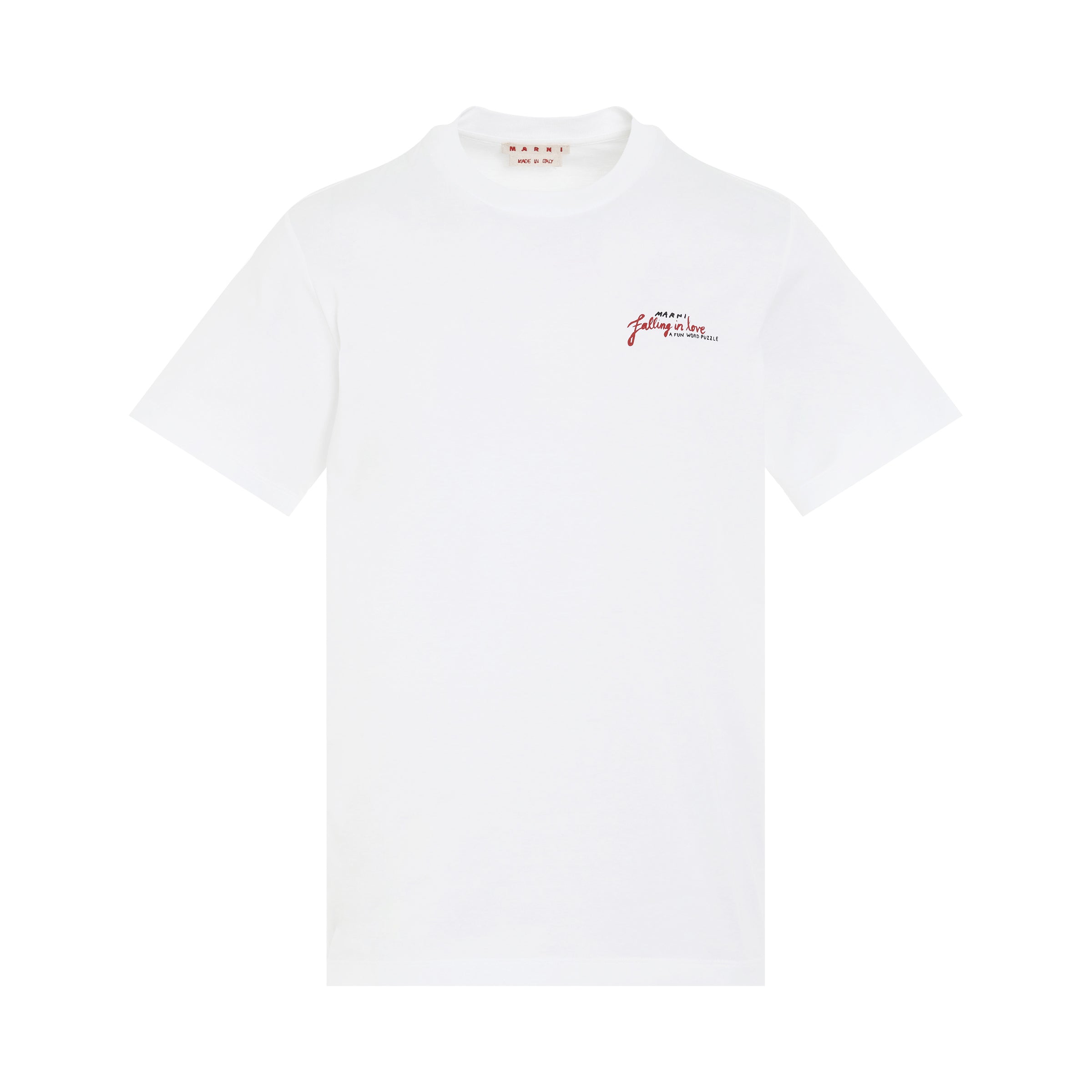 Word Puzzle Logo T-Shirt in Lily White