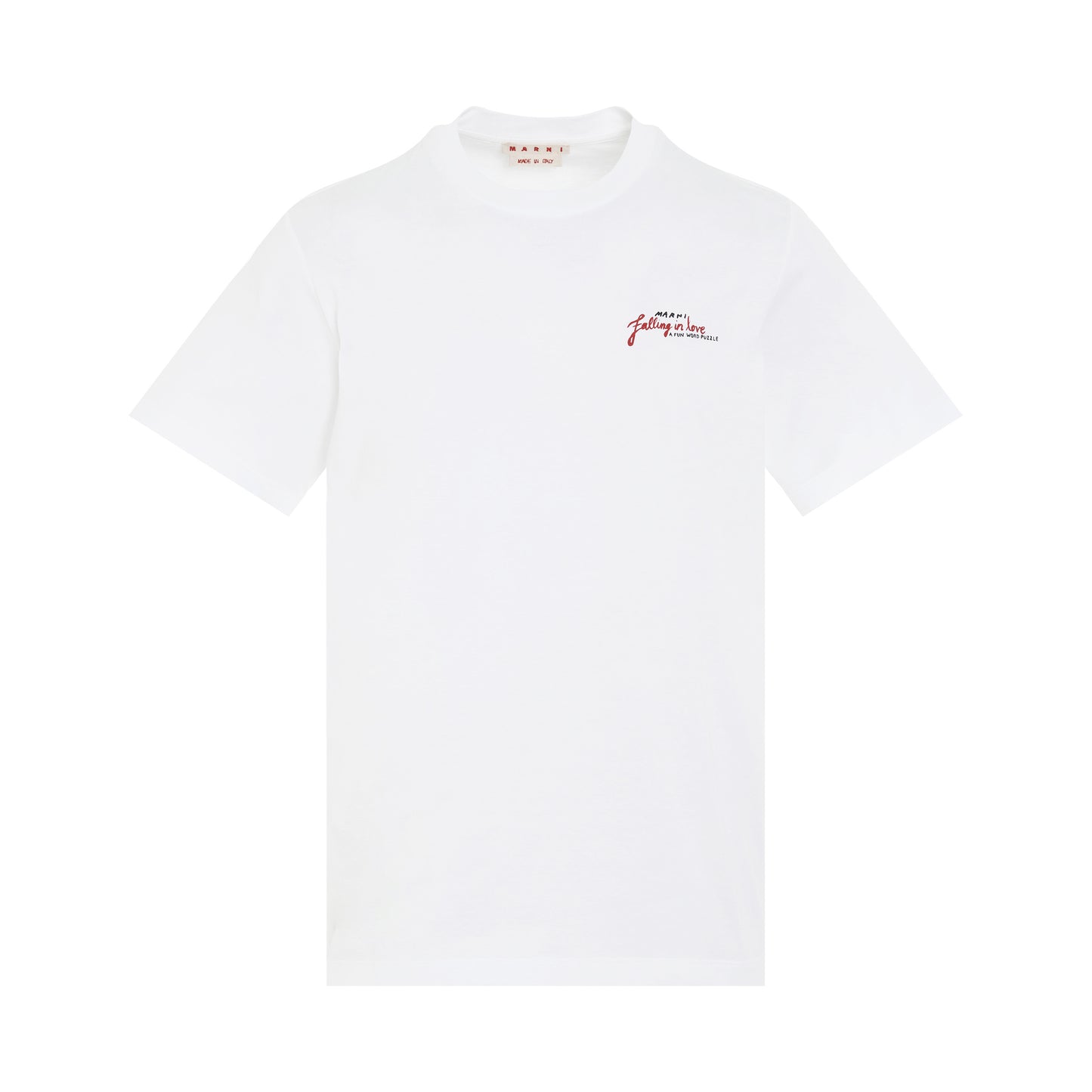 Word Puzzle Logo T-Shirt in Lily White