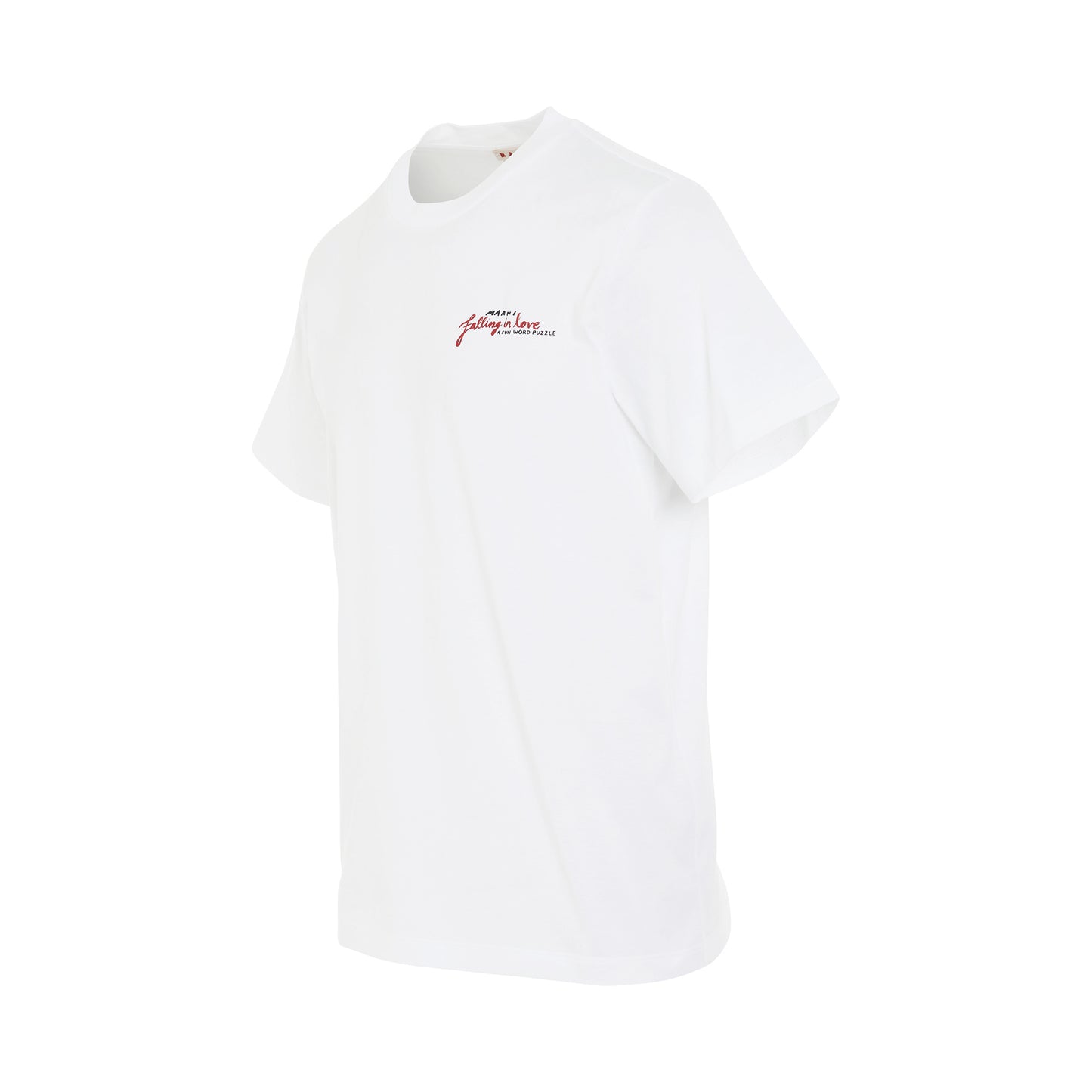 Word Puzzle Logo T-Shirt in Lily White