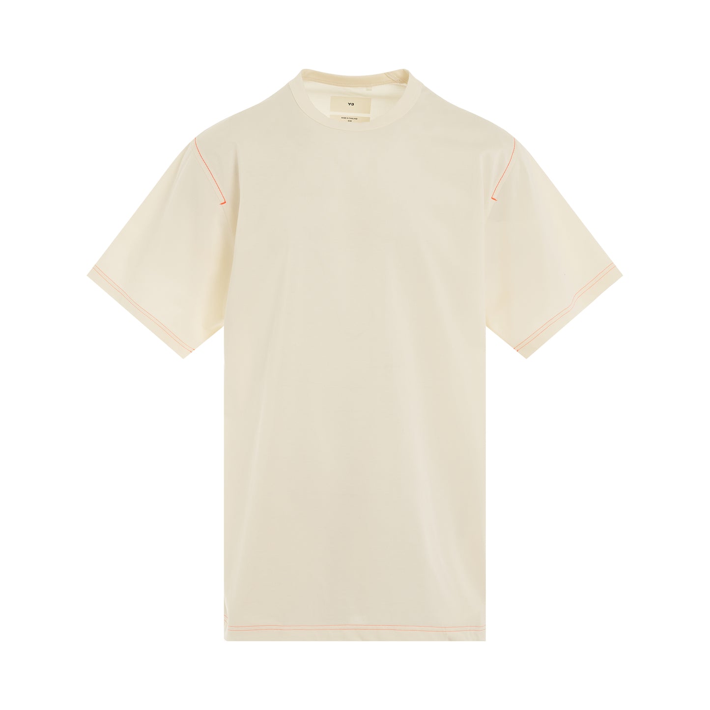 Premium Crewneck Short Sleeve T-Shirt in Cream White