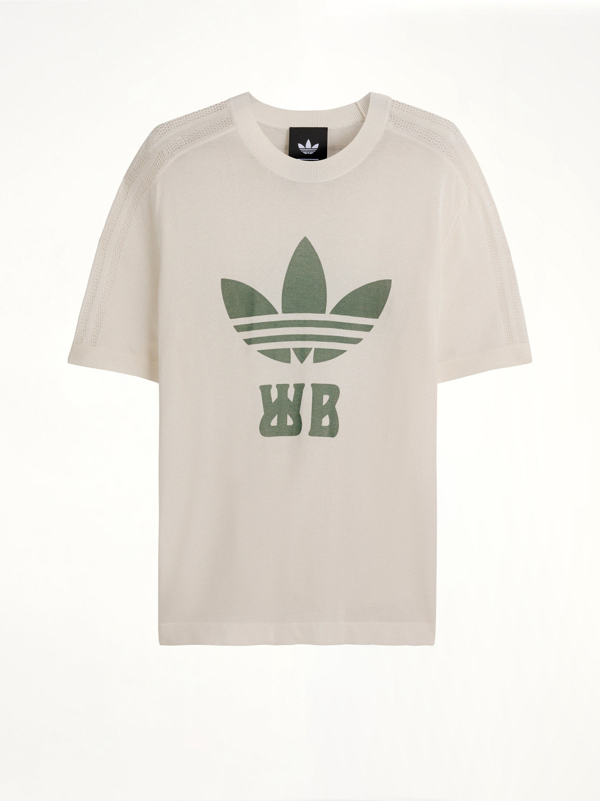 Adidas x WB Knit T-Shirt in Chalk White