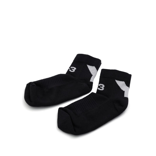 Logo Low Socks in Black