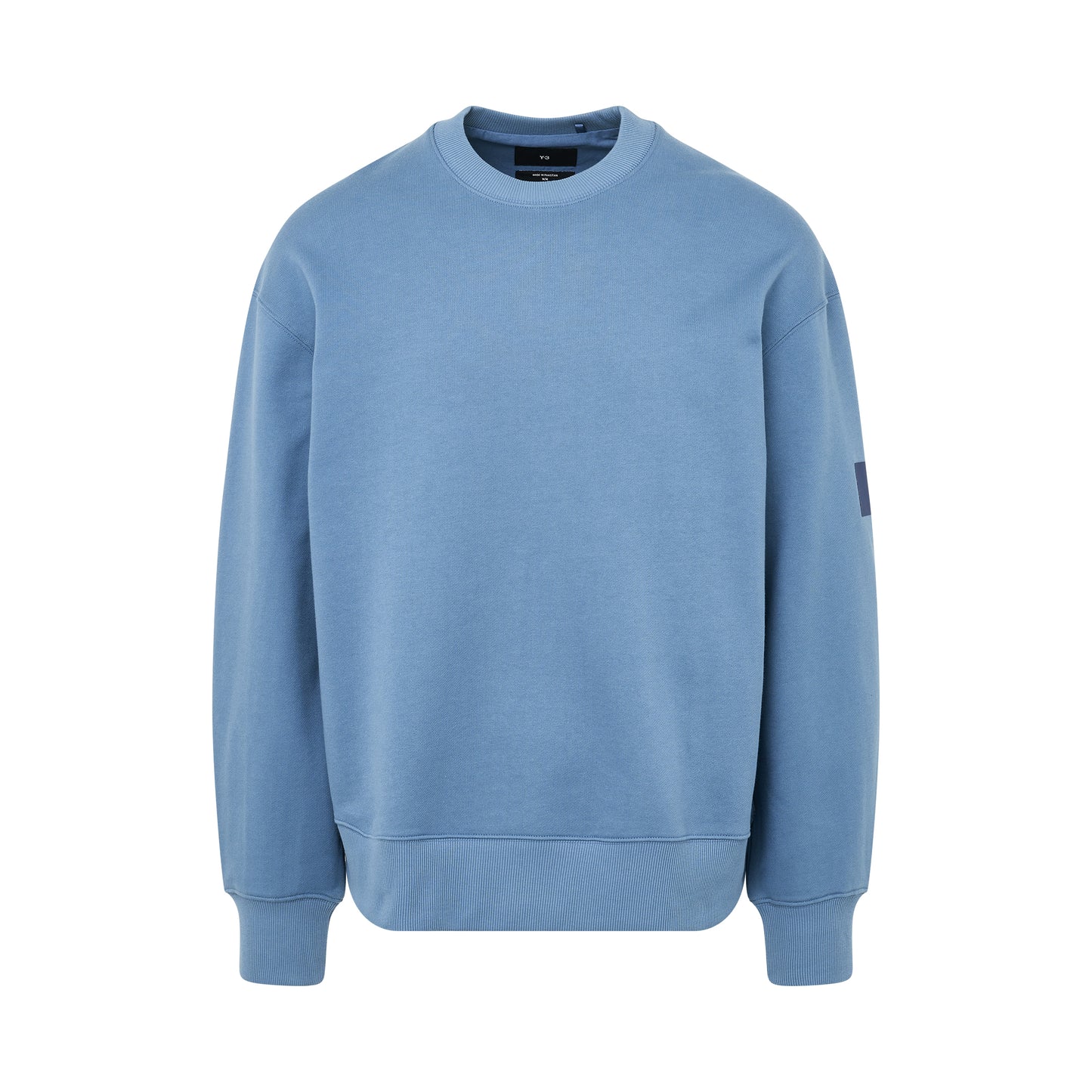 Organic Cotton Terry Crew Sweatershirt in Altered Blue