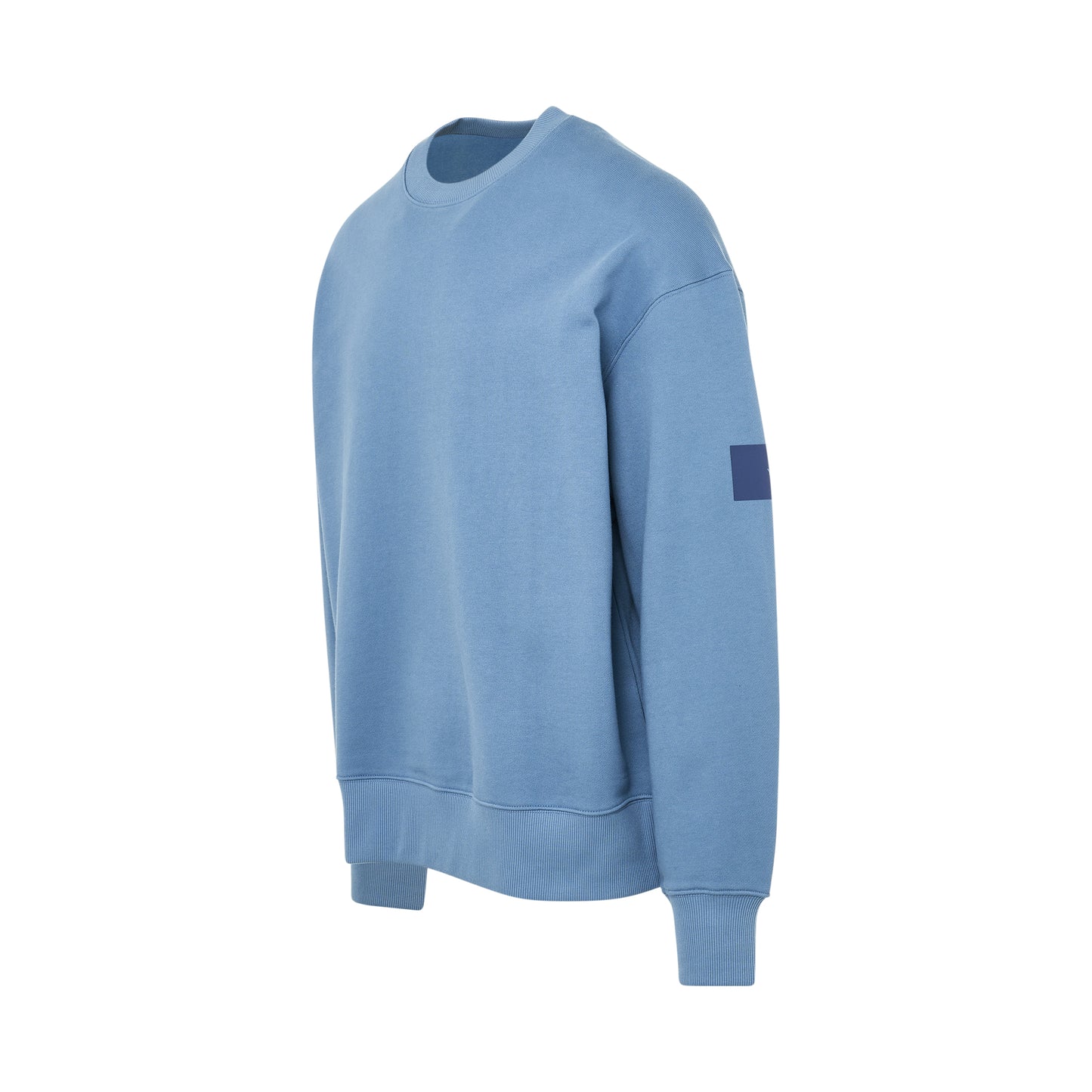 Organic Cotton Terry Crew Sweatershirt in Altered Blue