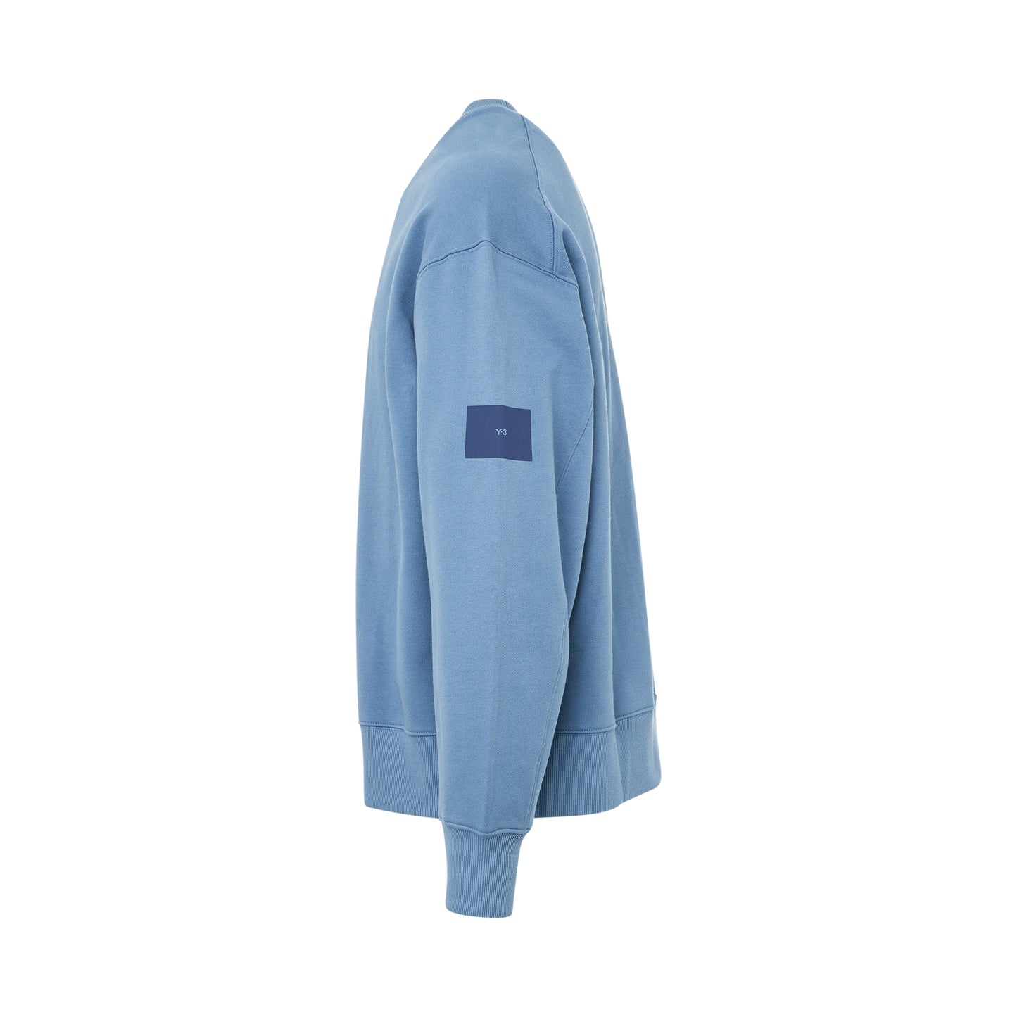 Organic Cotton Terry Crew Sweatershirt in Altered Blue