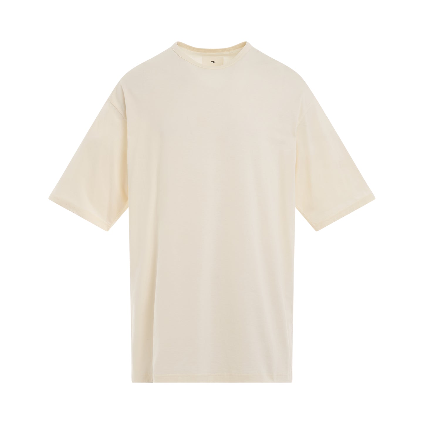 Boxy Short Sleeve T-Shirt in Cream White