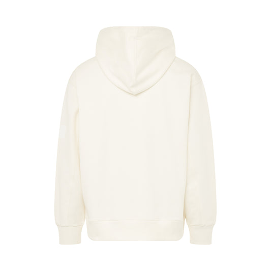 Organic Cotton Terry Hoodie in Off White