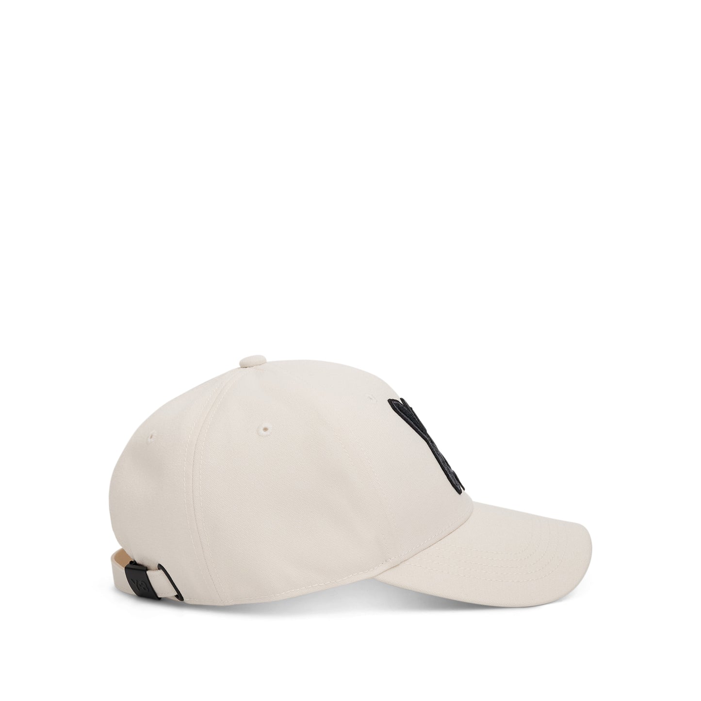 Y-3 Logo Cap in Cream White