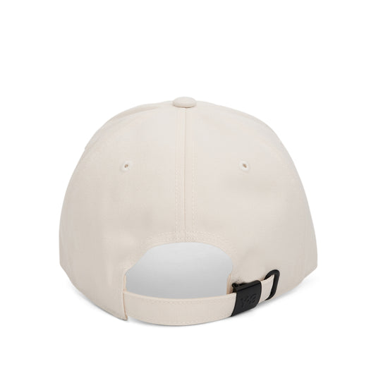 Y-3 Logo Cap in Cream White