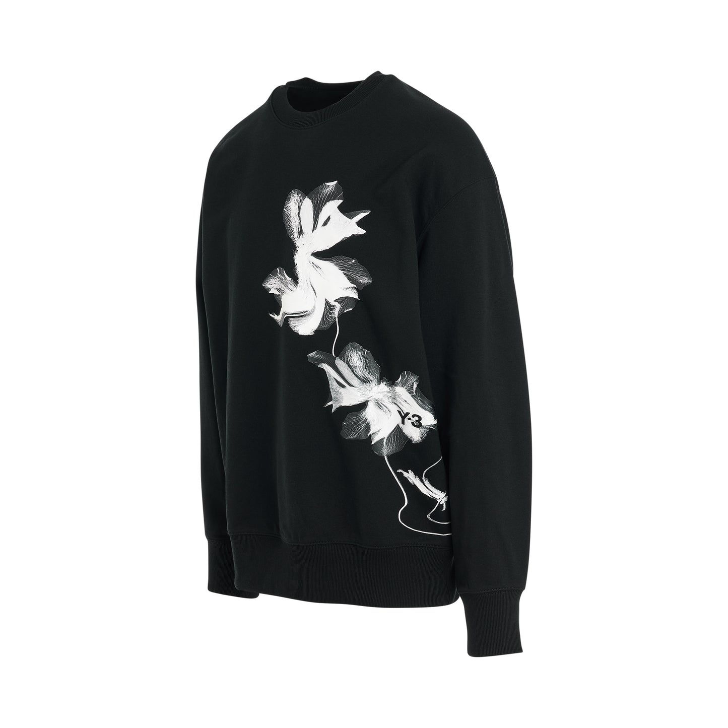 Flower Graphic Sweatshirt in Black